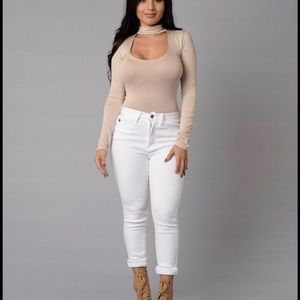 *NWT* Fashion Nova Lydia Nude Bodysuit